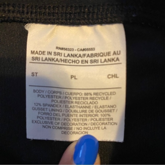 Nike Black Full Length Leggings Sz PL - Picture 7 of 8